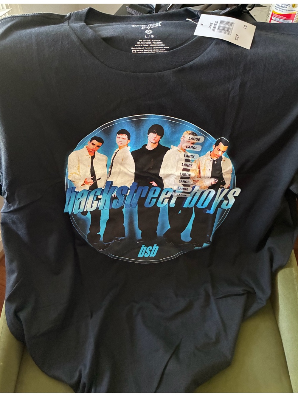 New: Backstreet Boys Graphic Tee - Black - Official Brand